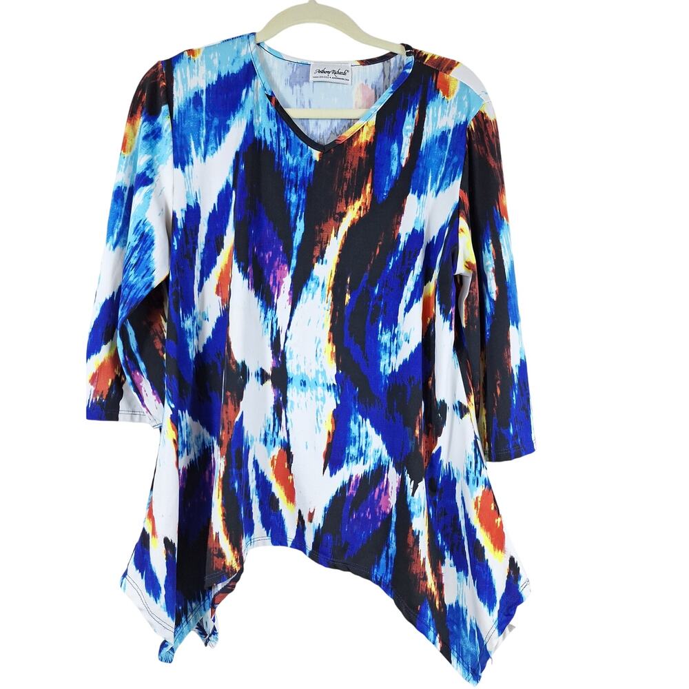 Anthony  Richard's women's top XL 3/4 sleeve multi colors